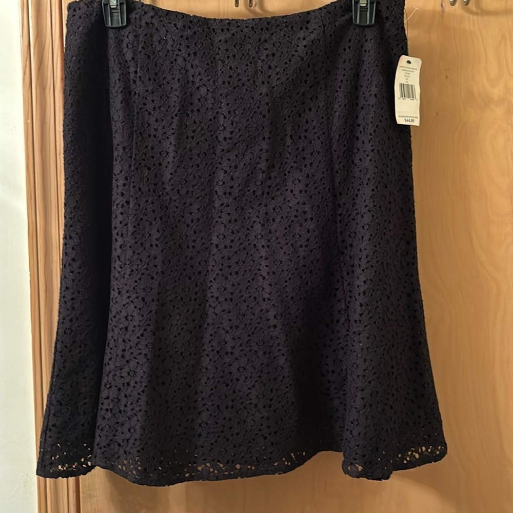 Nicole by Nicole Miller Lace Skirt Long A-Line Size 14